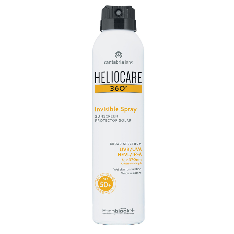 Heliocare 360 Invisible Spray SPF50 | Full-Body Sun Protection Heliocare 360 Invisible Spray SPF50 — transparent full-body sunscreen spray