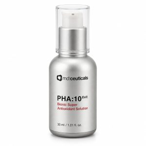 MD PHA 10X Vitamin Bionic Super Antioxidant Solution 30ml in silver pump bottle.