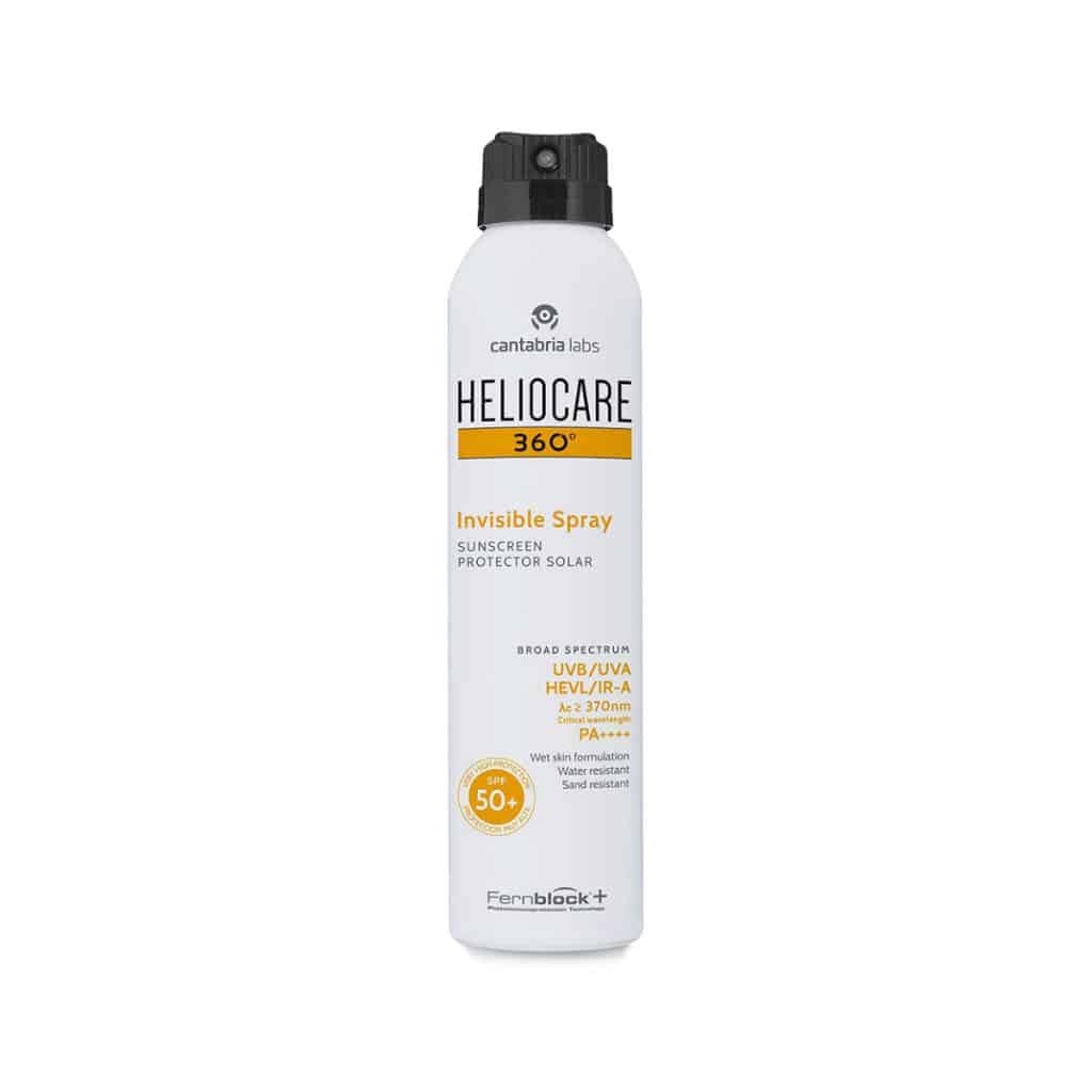 Heliocare 360 Invisible Spray SPF50 — transparent full-body sunscreen spray