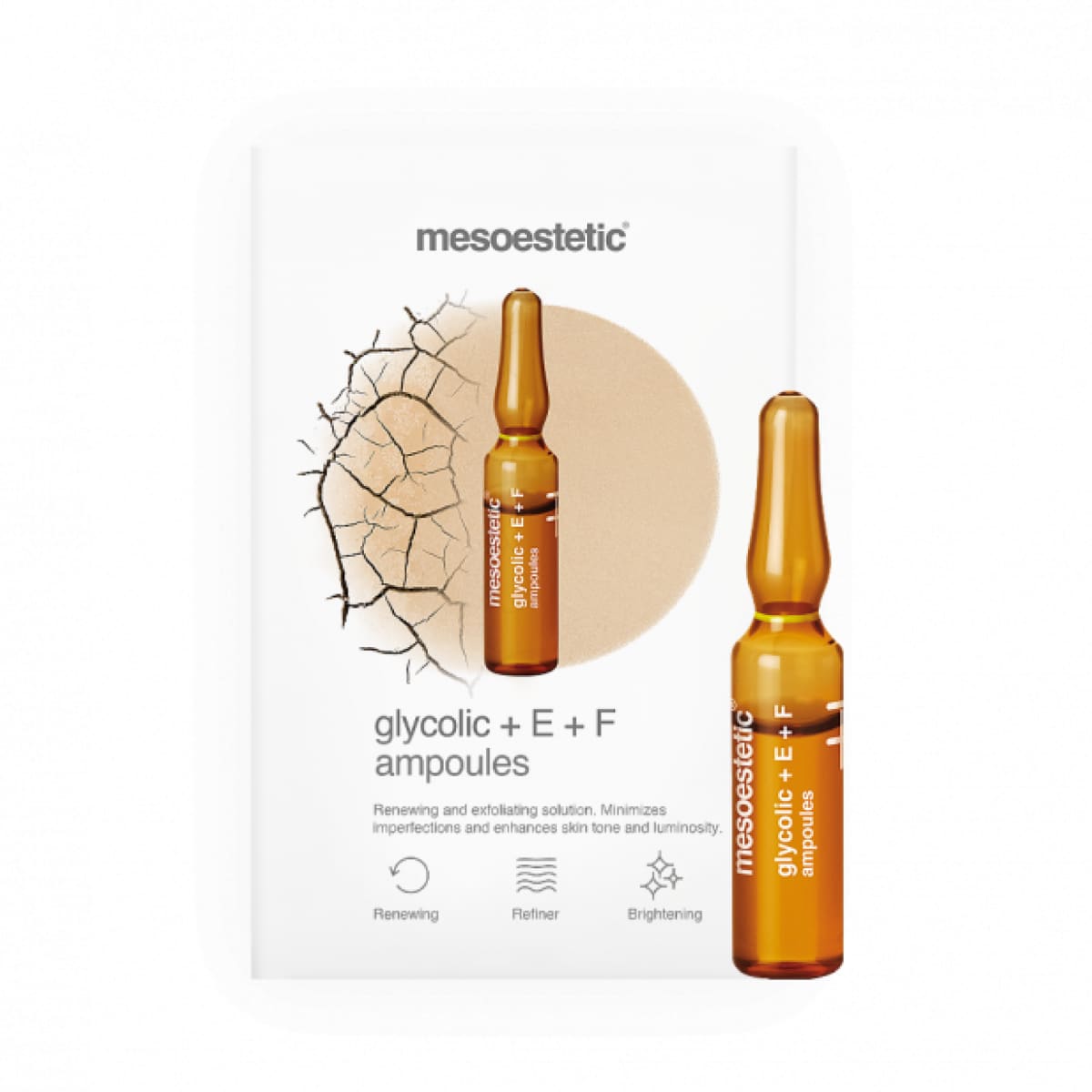 Mesoestetic Glycolic Acid & Vitamin E Flash Ampoule – Radiant Mesoestetic Glycolic Acid & Vitamin E Flash Ampoule exfoliating brightening ampoule
