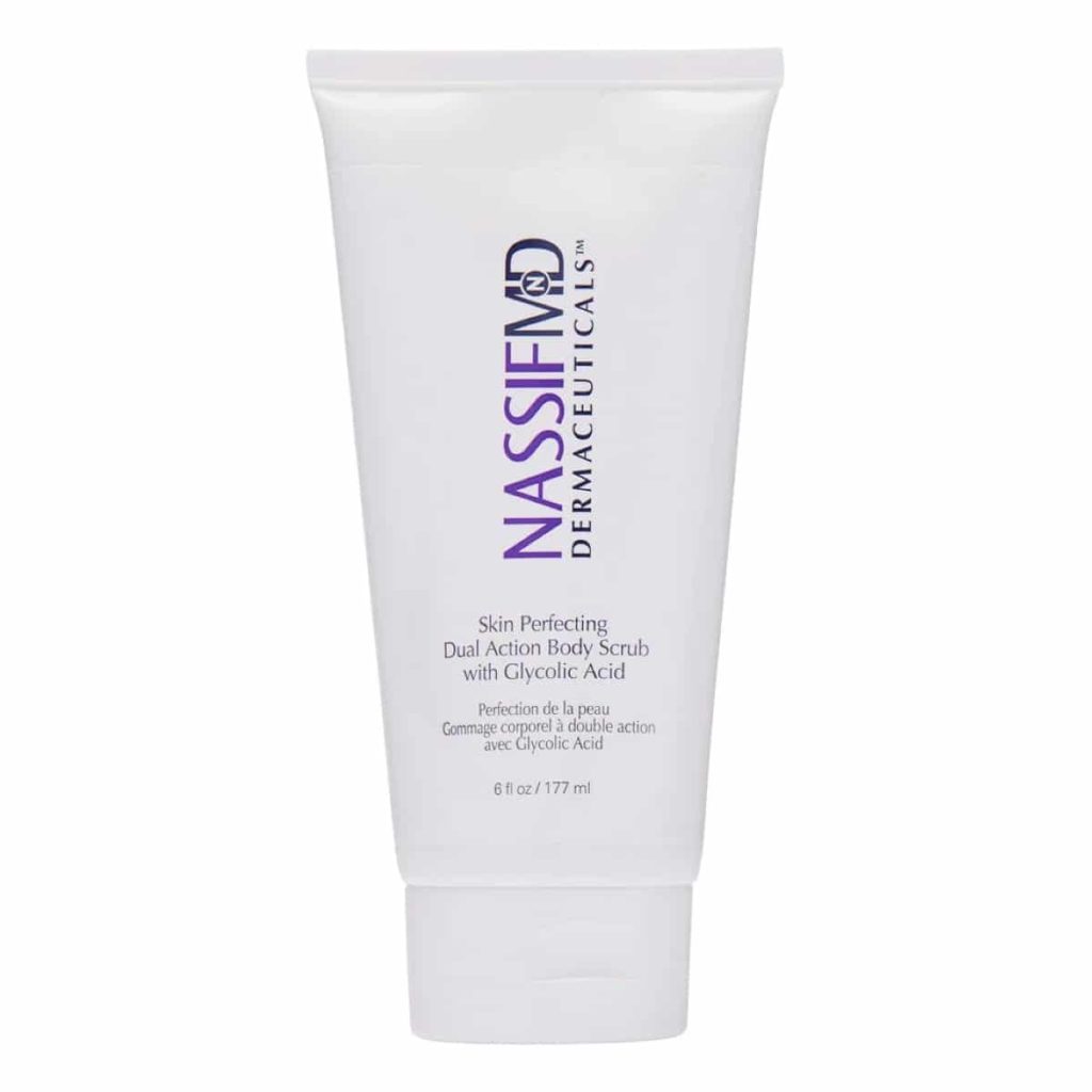 NassifMD Skin Perfecting Dual Action Face & Body Scrub exfoliating polish