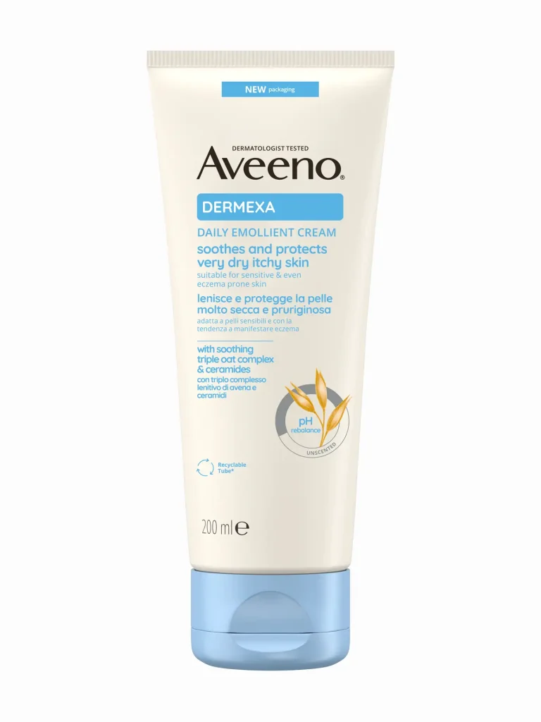 Aveeno Dermexa Emollient Body Cream tube front view