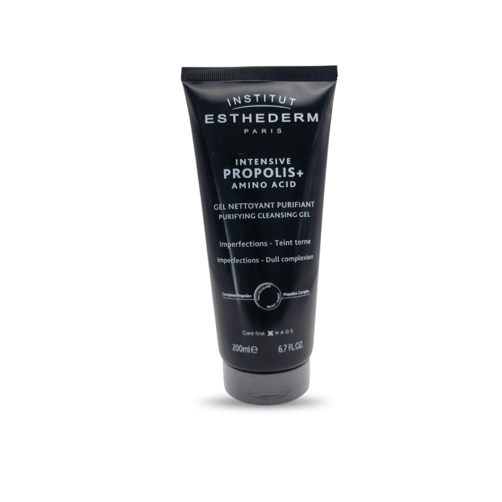 Esthederm Propolis Purifying Cleansing Gel – 200ml for adult acne and oily skin, available at MD Dermoutlet.