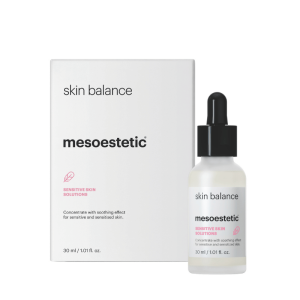 Mesoestetic Skin Balance serum with saffron, algae, and probiotic peptides