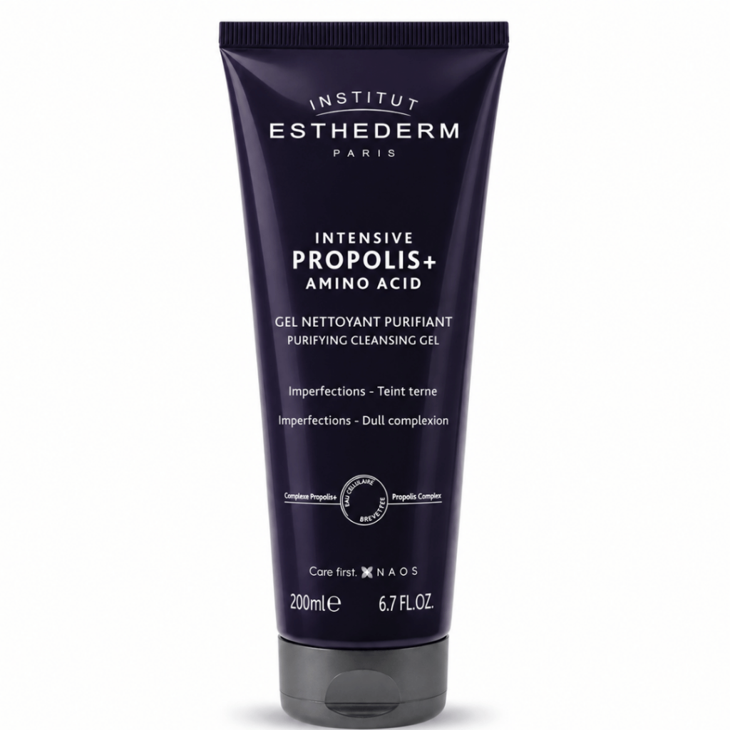 Esthederm Propolis Purifying Cleansing Gel – 200ml for adult acne and oily skin, available at MD Dermoutlet.