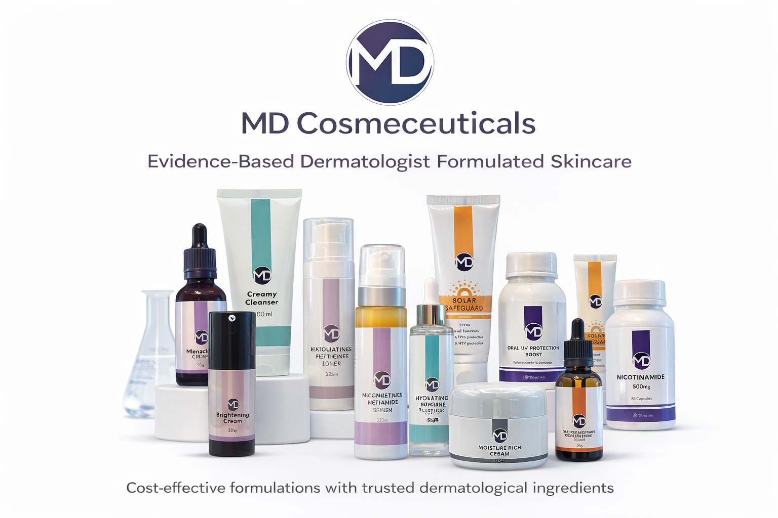 MD Cosmeceuticals skincare range dermatologist formulated South Africa