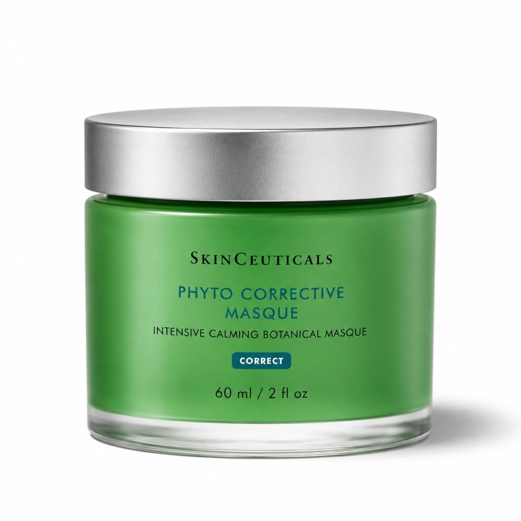 SkinCeuticals Phyto Corrective Masque calming botanical gel mask for redness, sensitive skin and post-procedure recovery