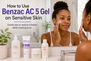 Blog 1 How to Use Benzac AC 5 Gel on Sensitive Skin to reduce dryness and irritation while treating acne
