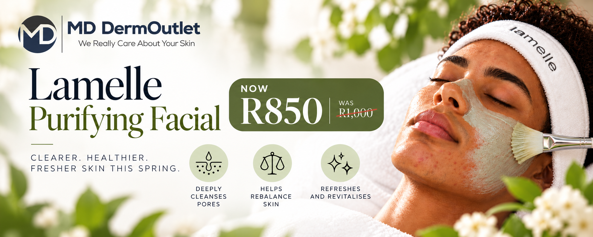 Lamelle Purifying Facial Spa Banner
